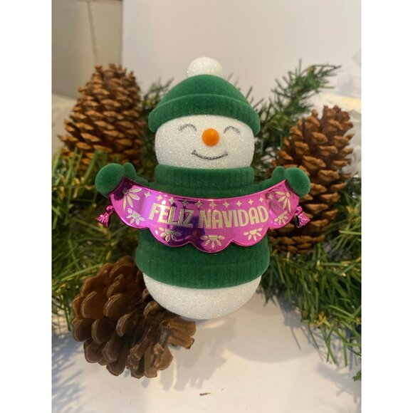 Bath & Body Works “Snowman” Feliz Navidad Holiday Light Up 24/7 Wallflower Plug - Picture 1 of 8